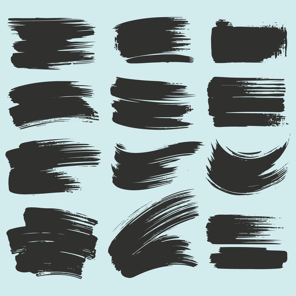 Grunge Black Borders for Artistic Projects vector