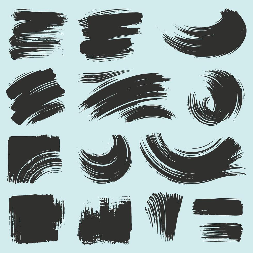 Vintage Style Black Grunge Borders and Templates vector