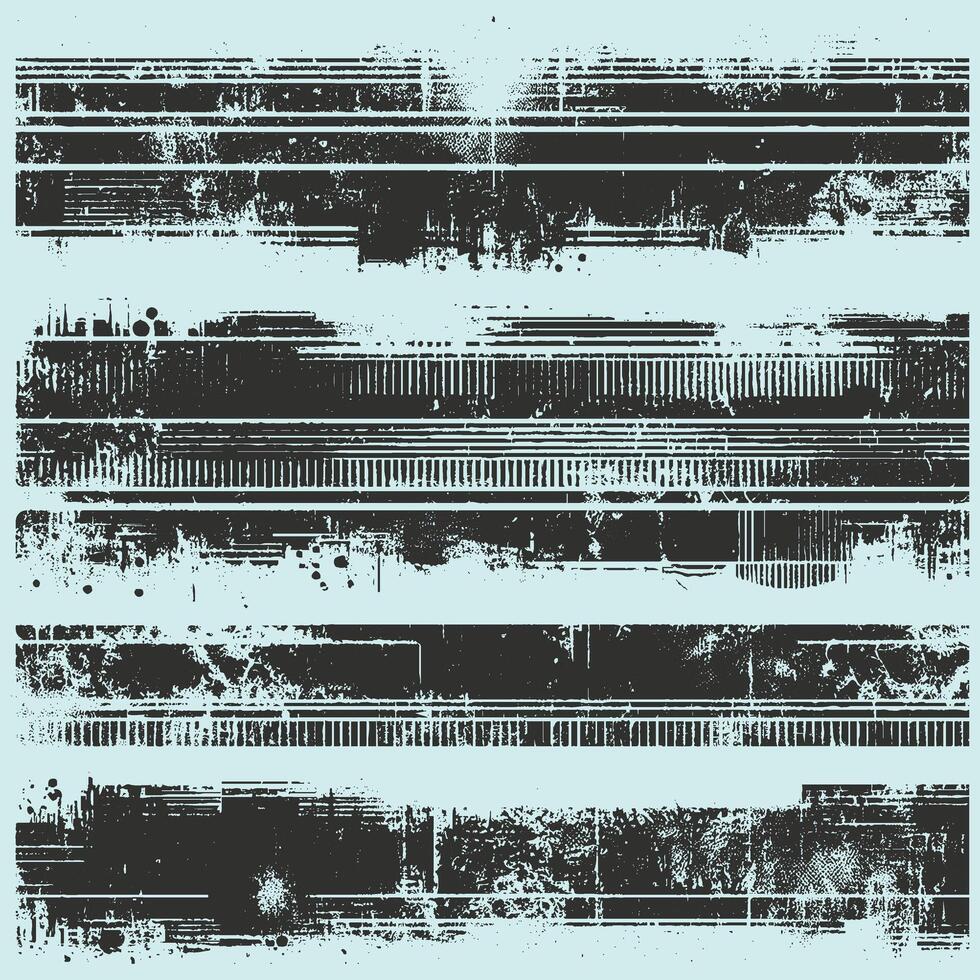 Black Grunge Brush Stroke Template Collection vector