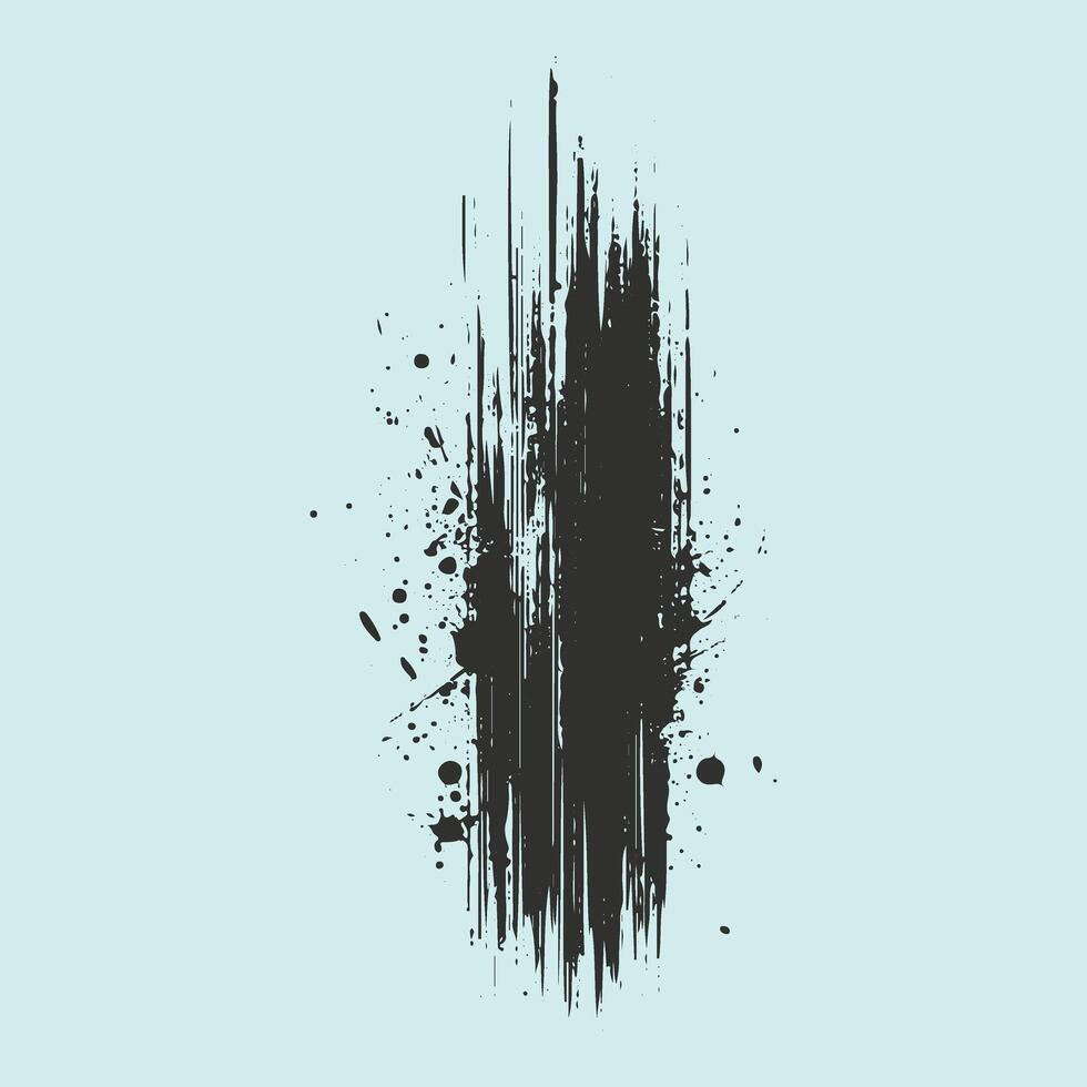 Bold and Stylish Black Grunge Borders Template Set vector