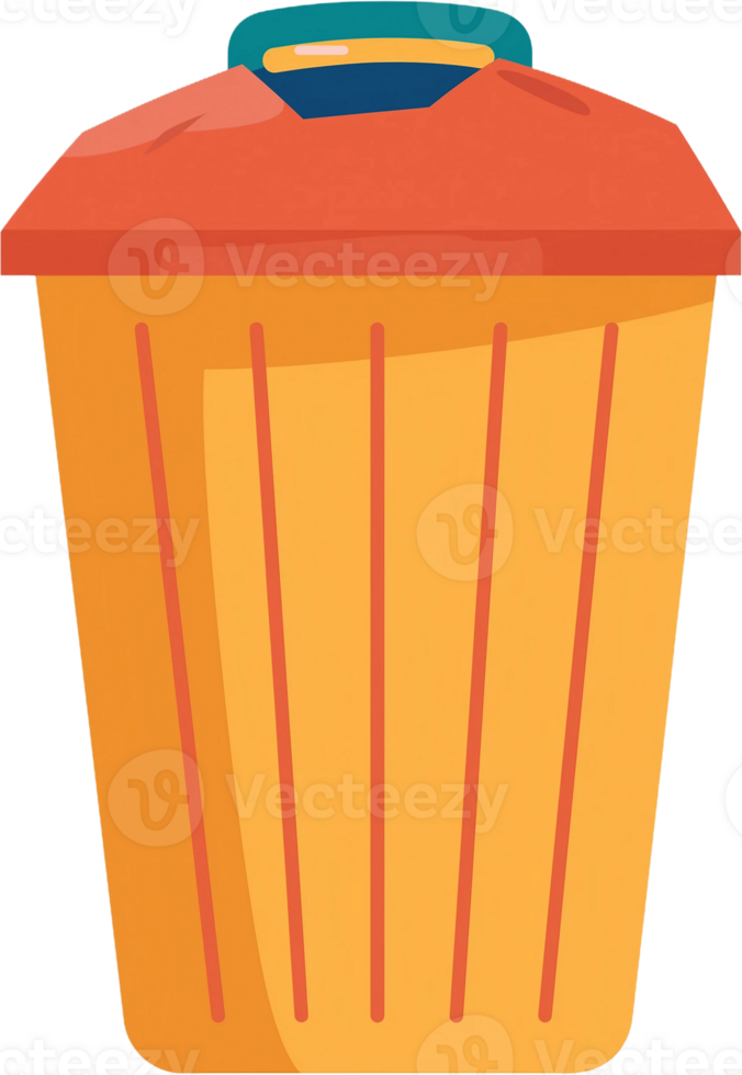 A trash can with a lid on it png