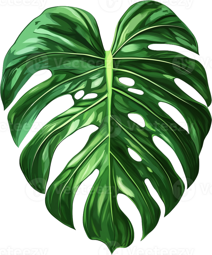 Monstera leaf clipart png