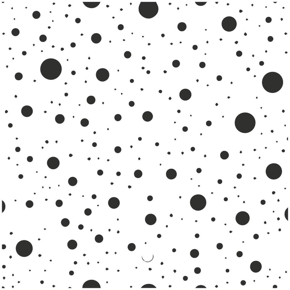 Circle Seamless Pattern with Dotted Halftone on White Background vector