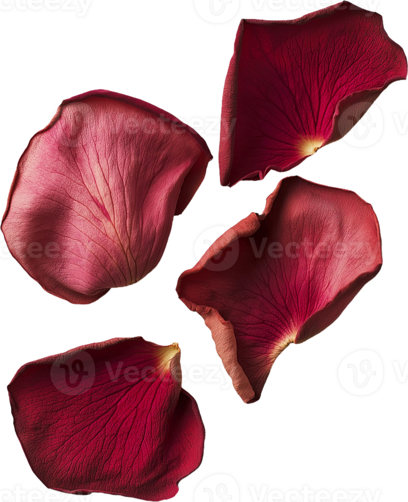 rose petals on transparent background png