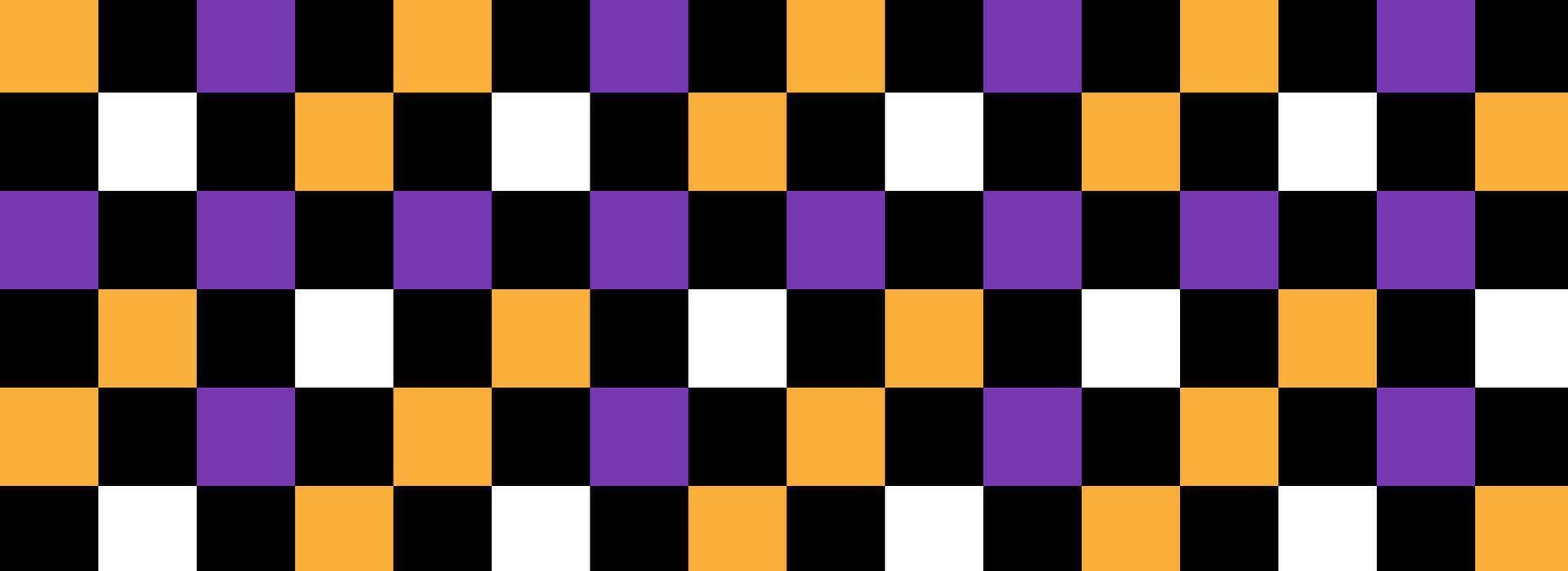 Abstract geometric seamless pattern Halloween. Scandinavian style mosaic. vector