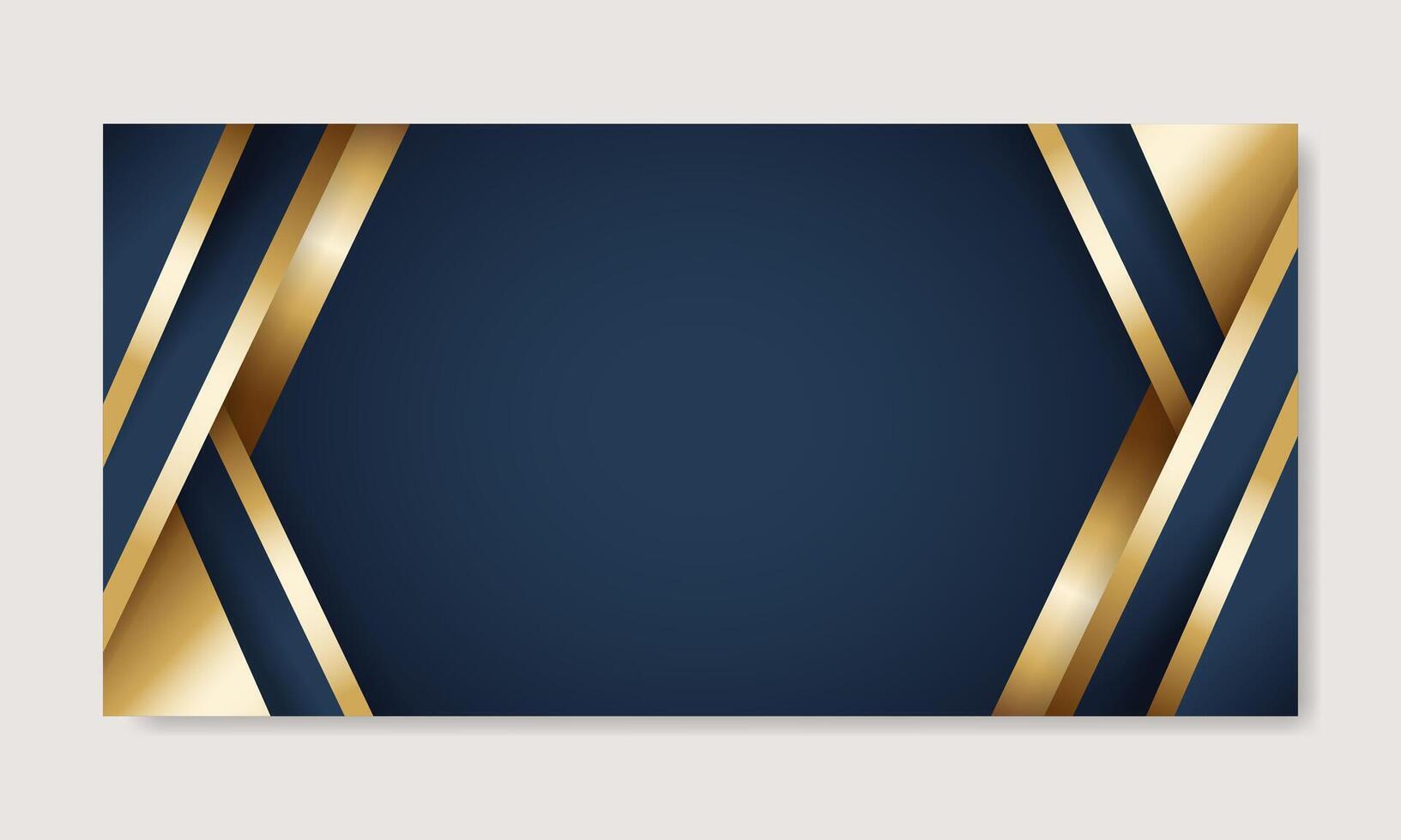 Dark blue and gold luxury line overlap layered abstract background. - . vector