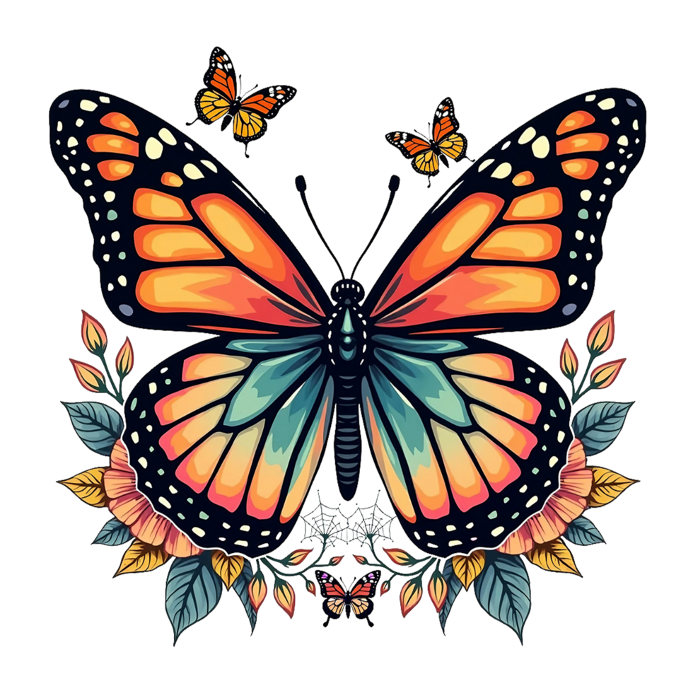 Butterfly t shirt design, butterfly graphics, butterfly illustration png