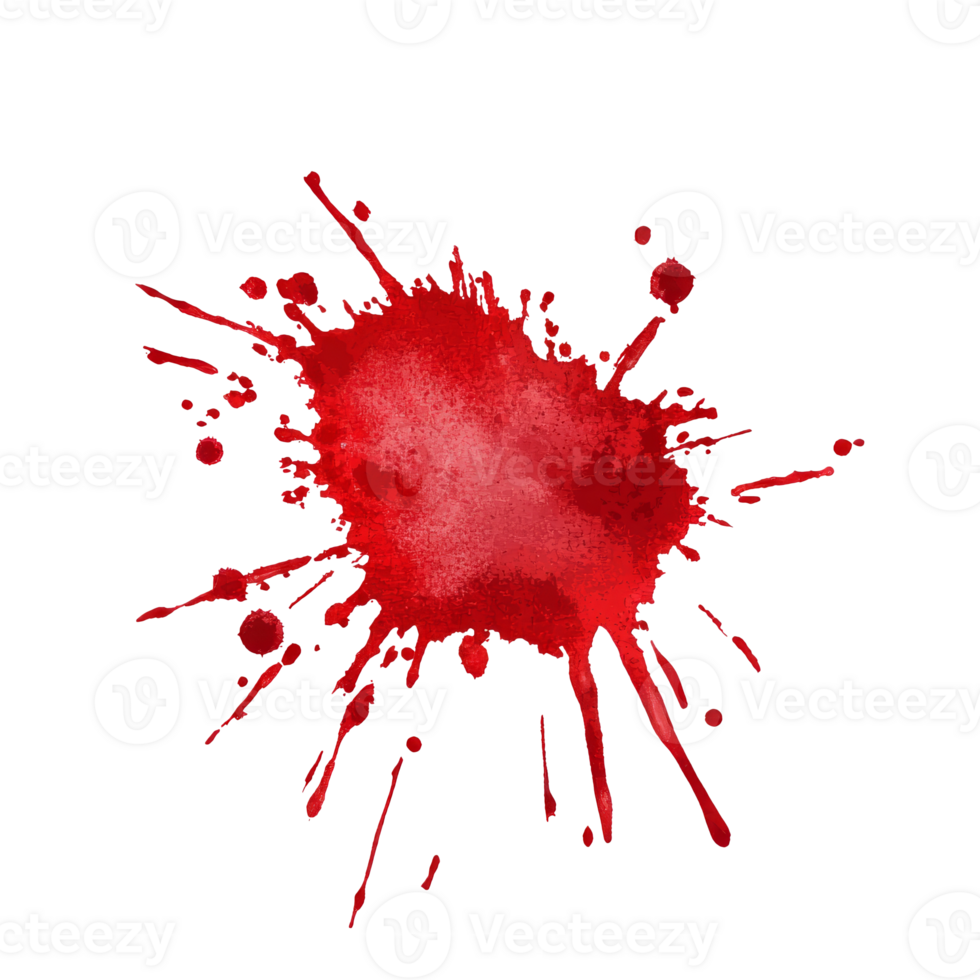 Red paint splash creating an abstract art effect transparent png