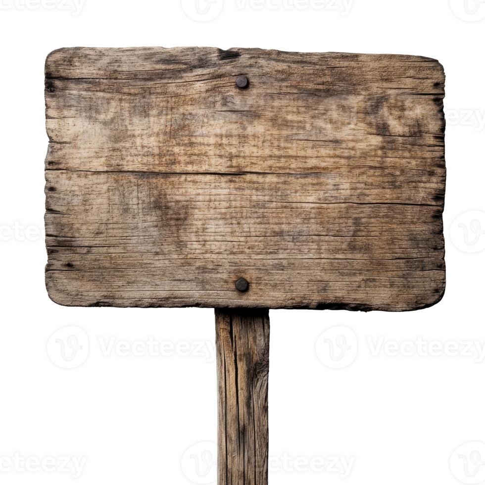 Empty wooden signpost in a rural location transparent png