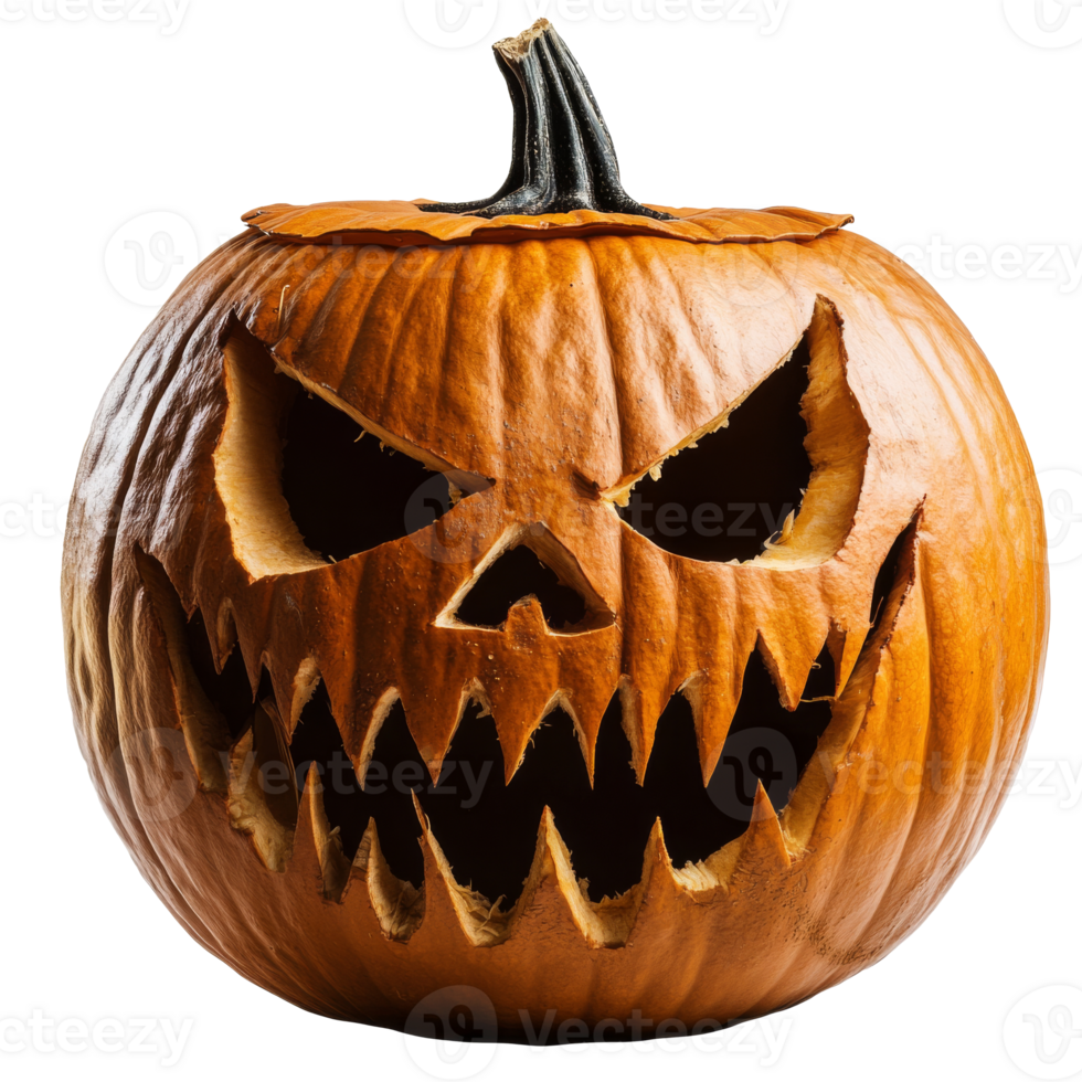 Making a spooky Halloween jack o lantern transparent png