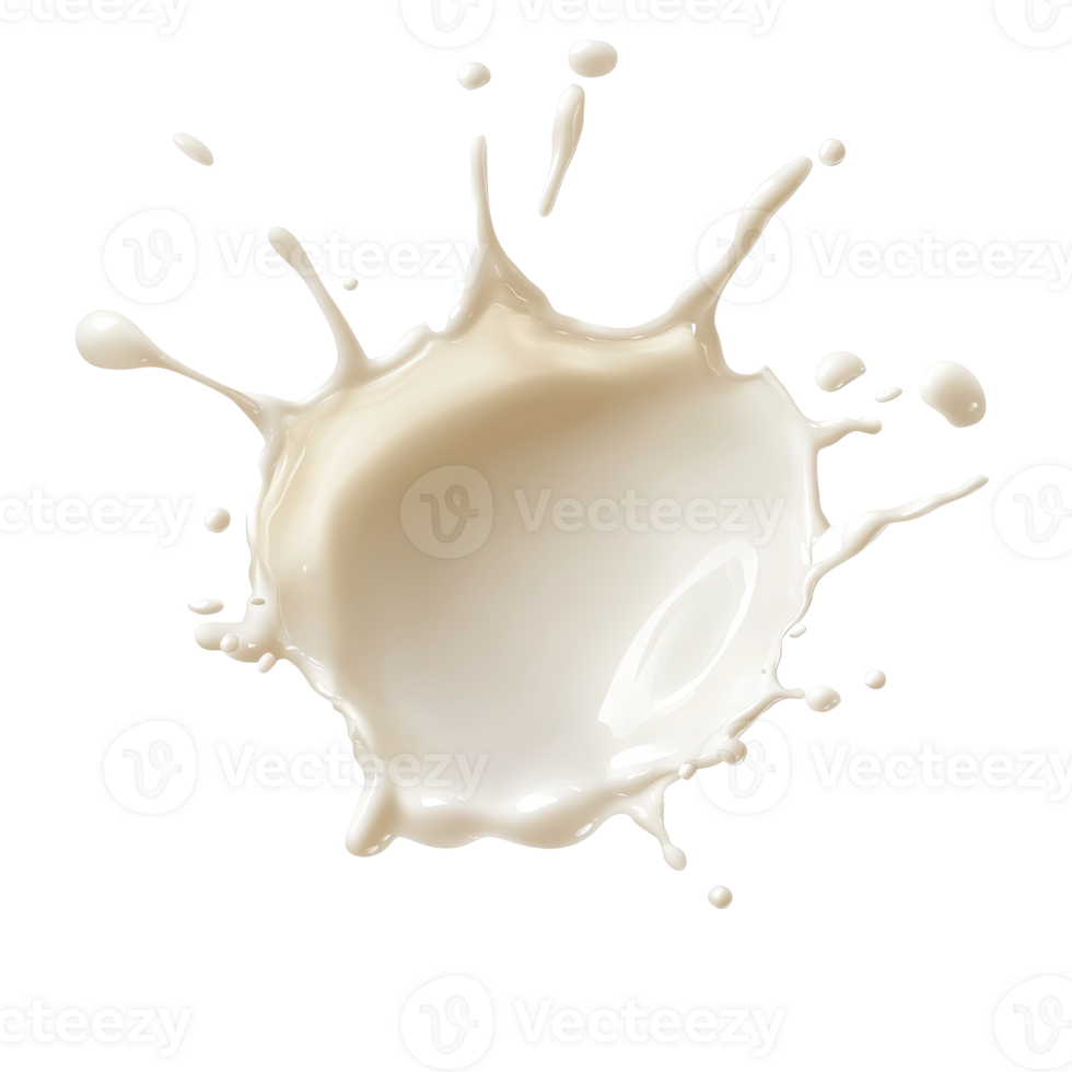 Splash of milk against a white background transparent png