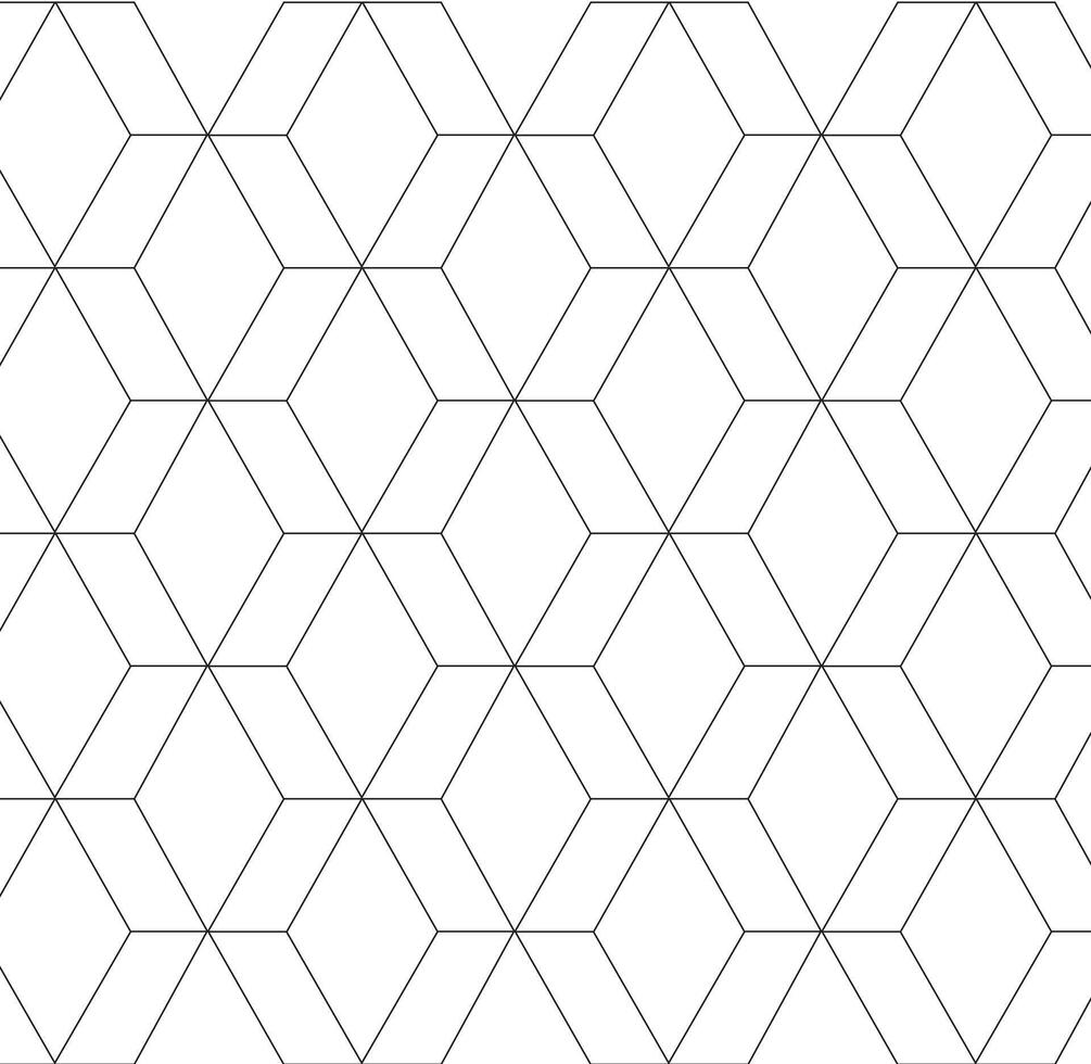 Seamless repeating pattern geometric hexagons background vector