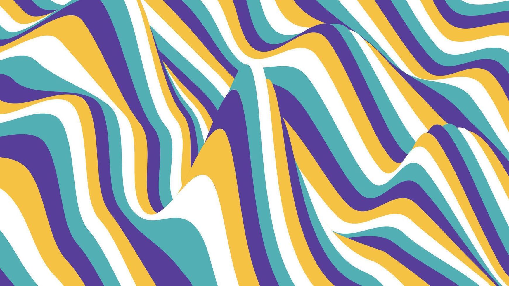 Modern abstract wave with bright green yellow color background vector