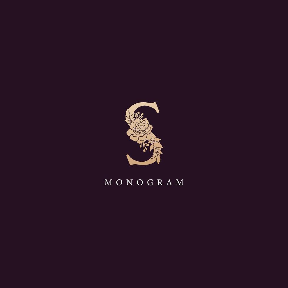S logo design image vector