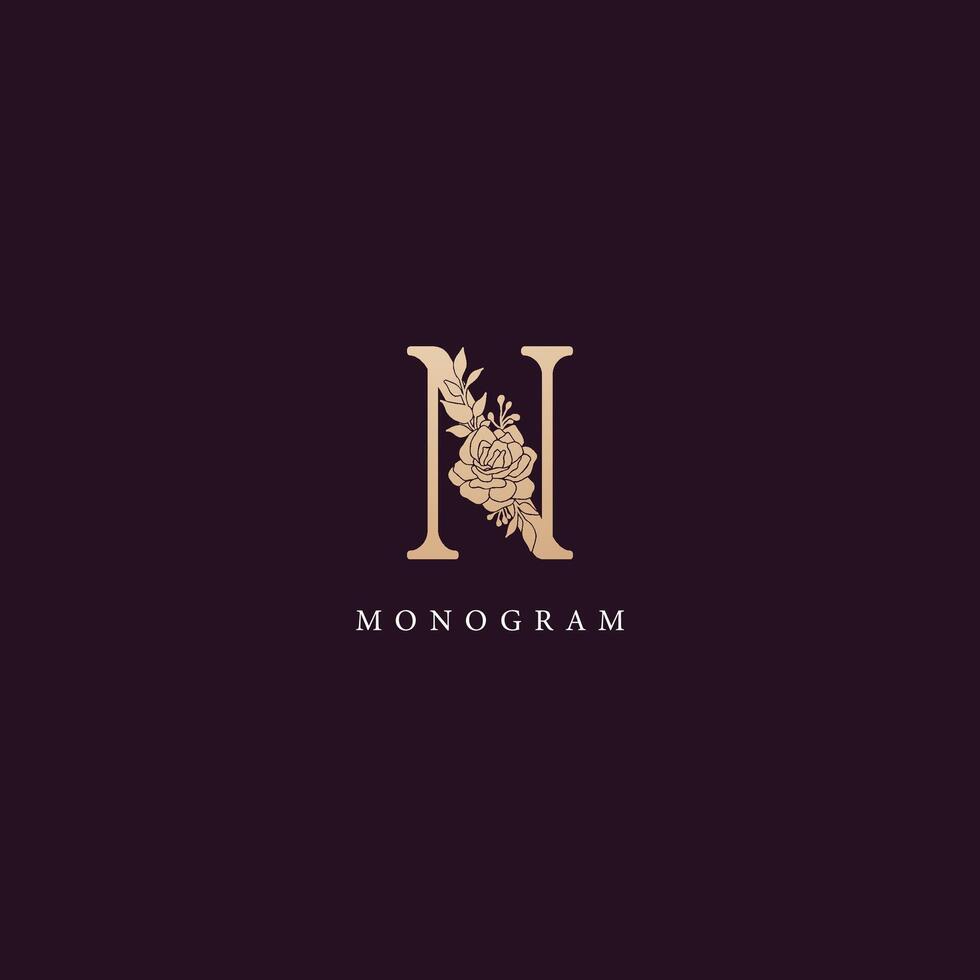N logo design image vector