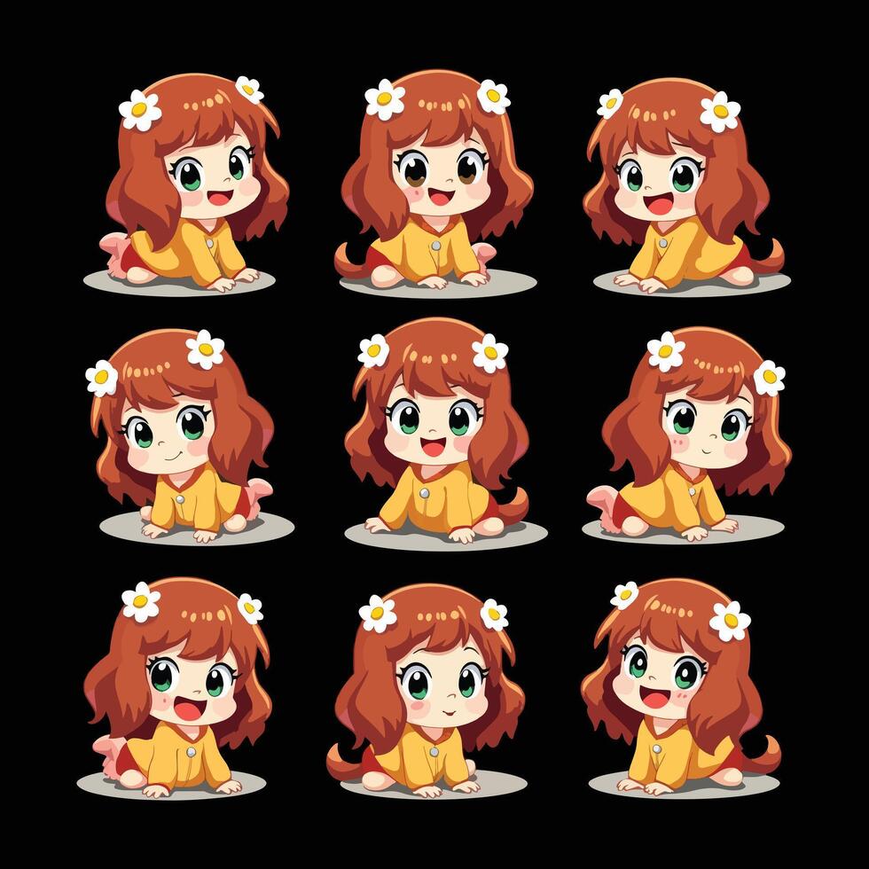 Blair Cute Collection 9-Grid Magic on Black vector