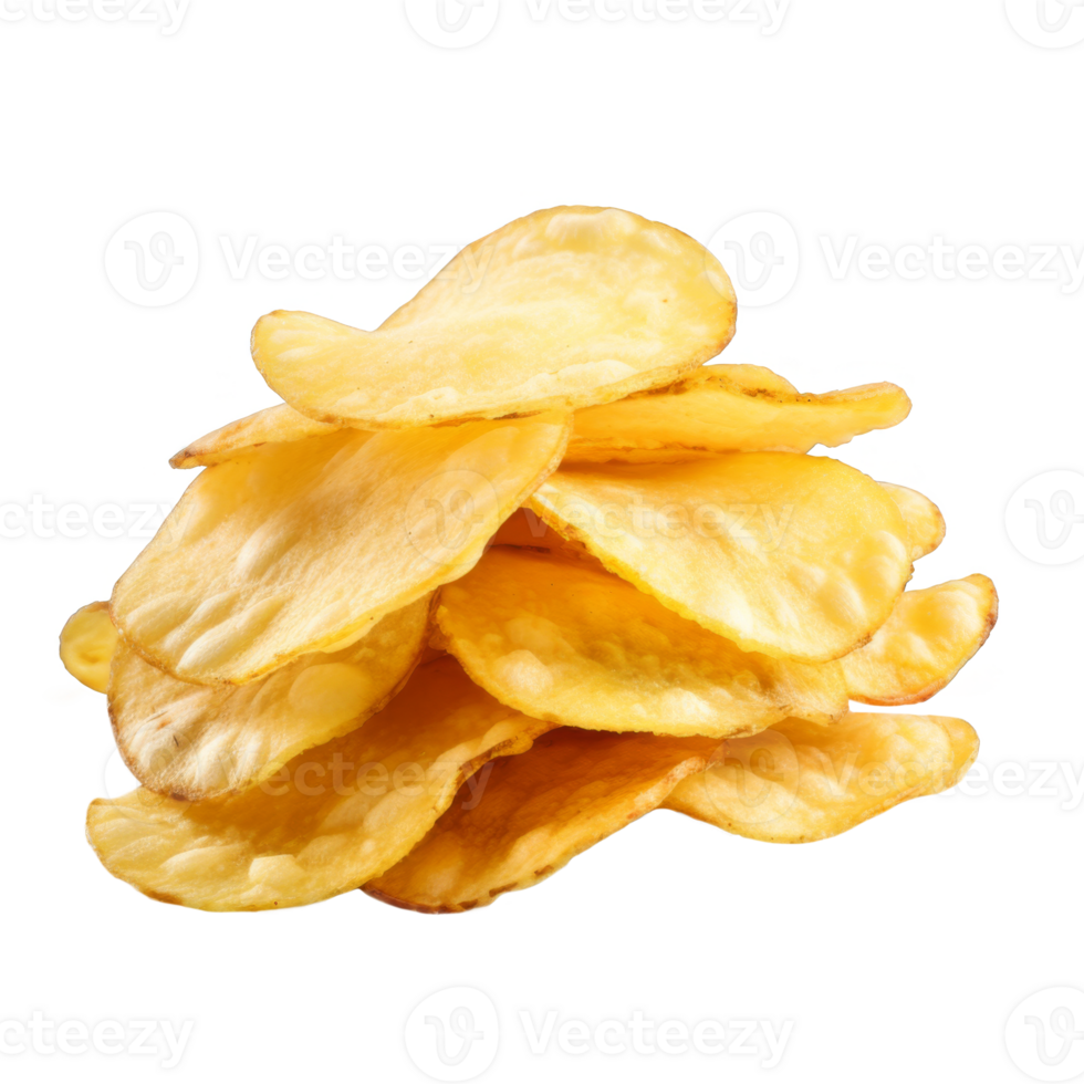 Potato Chips Isolated on a Transparent Background png