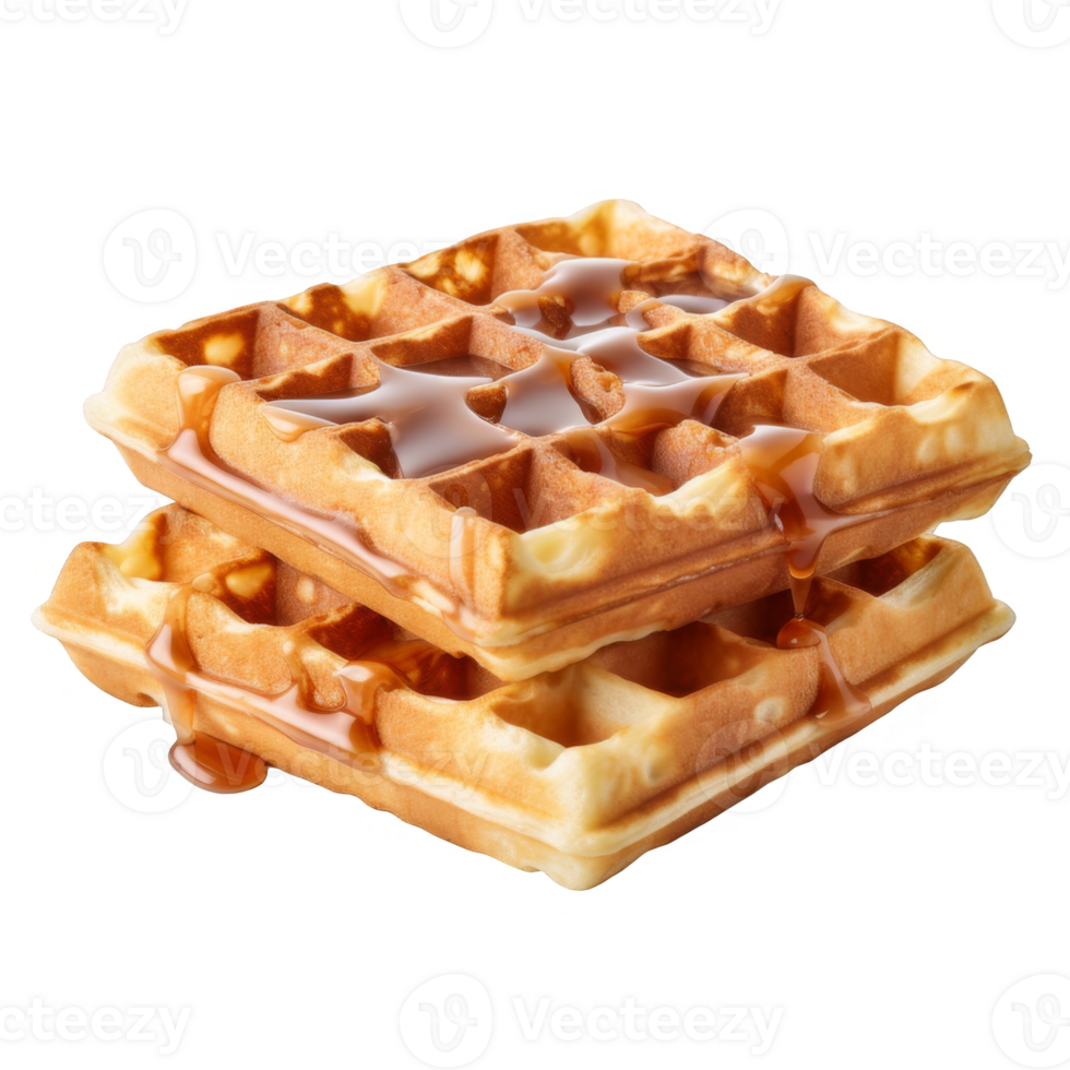 Waffle Isolated on a Transparent Background png