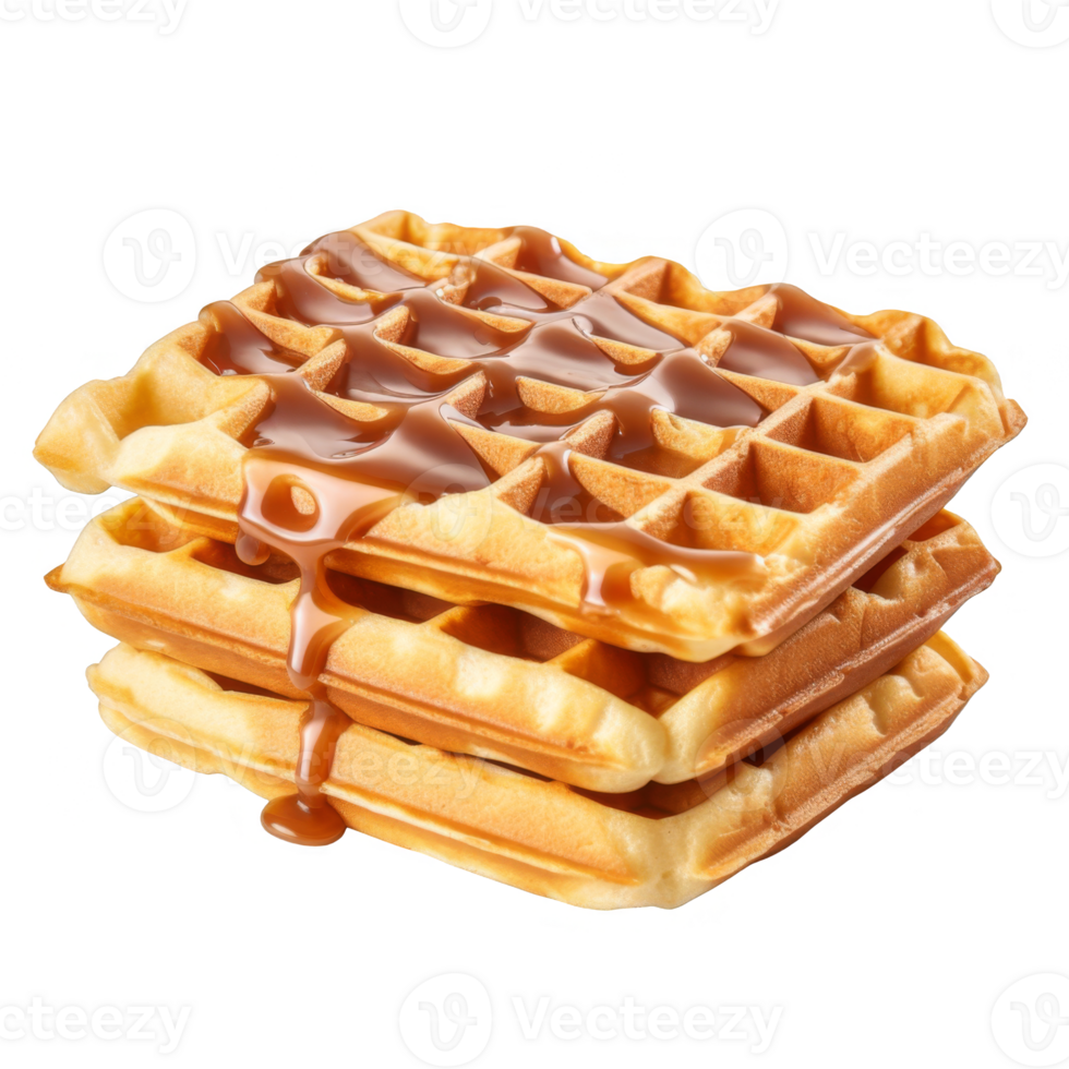 Waffle Isolated on a Transparent Background png