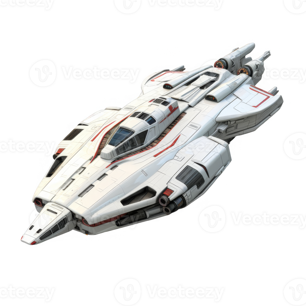 Space Ship Isolated on a Transparent Background png