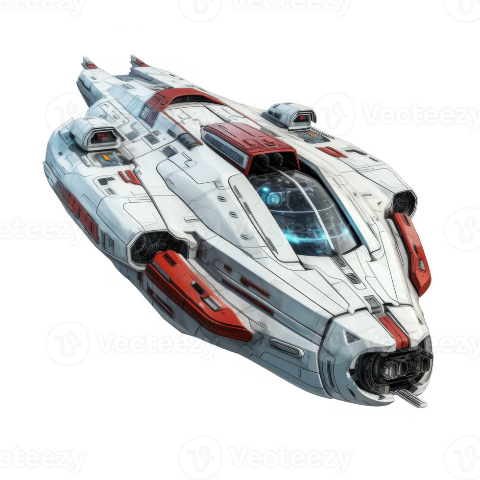 Space Ship Isolated on a Transparent Background png