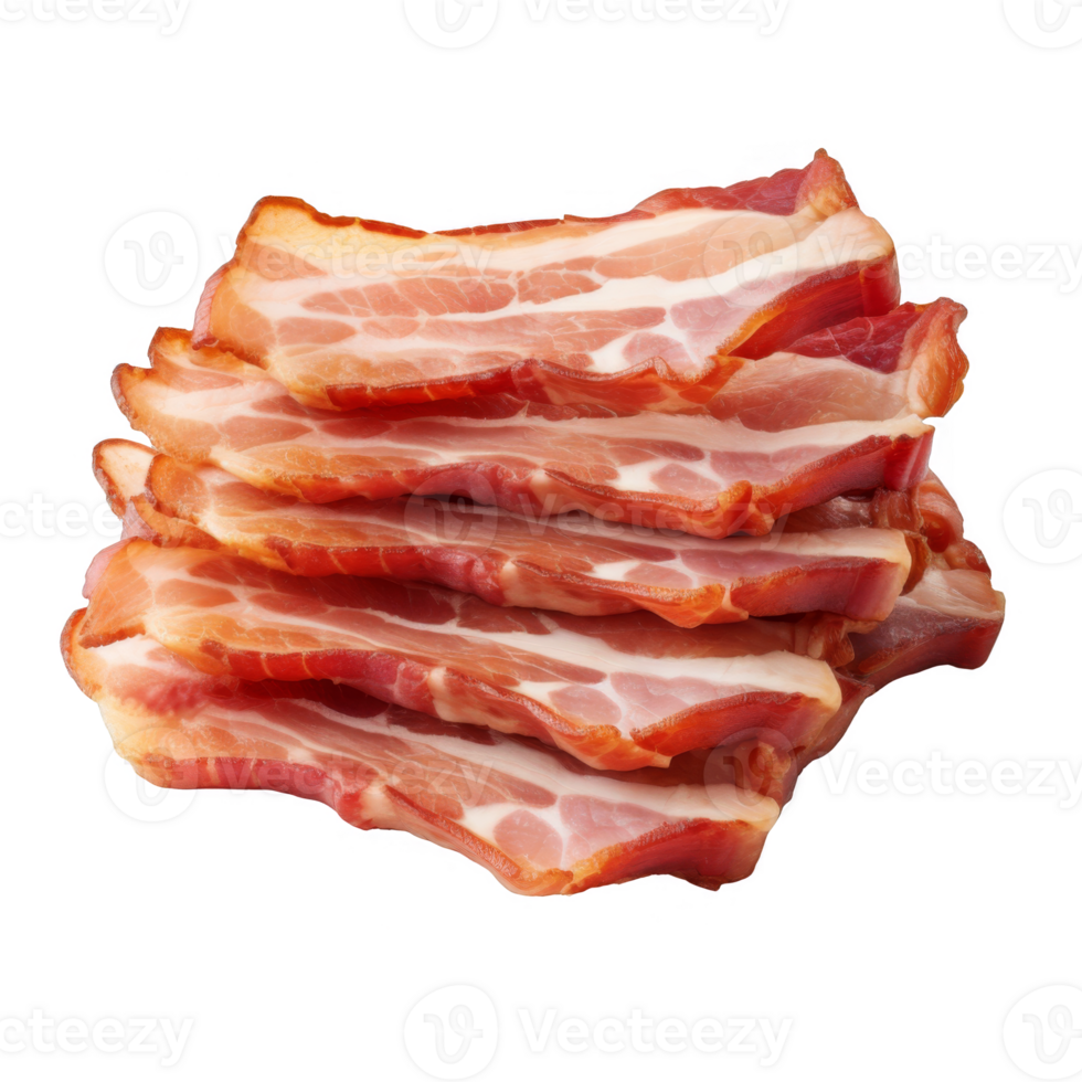 Cooked Bacon Isolated on a Transparent Background png