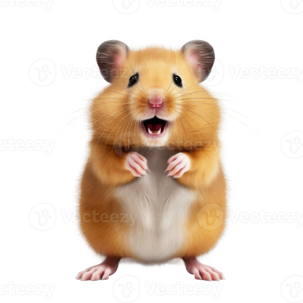 Cute Hamster Isolated on a Transparent Background png