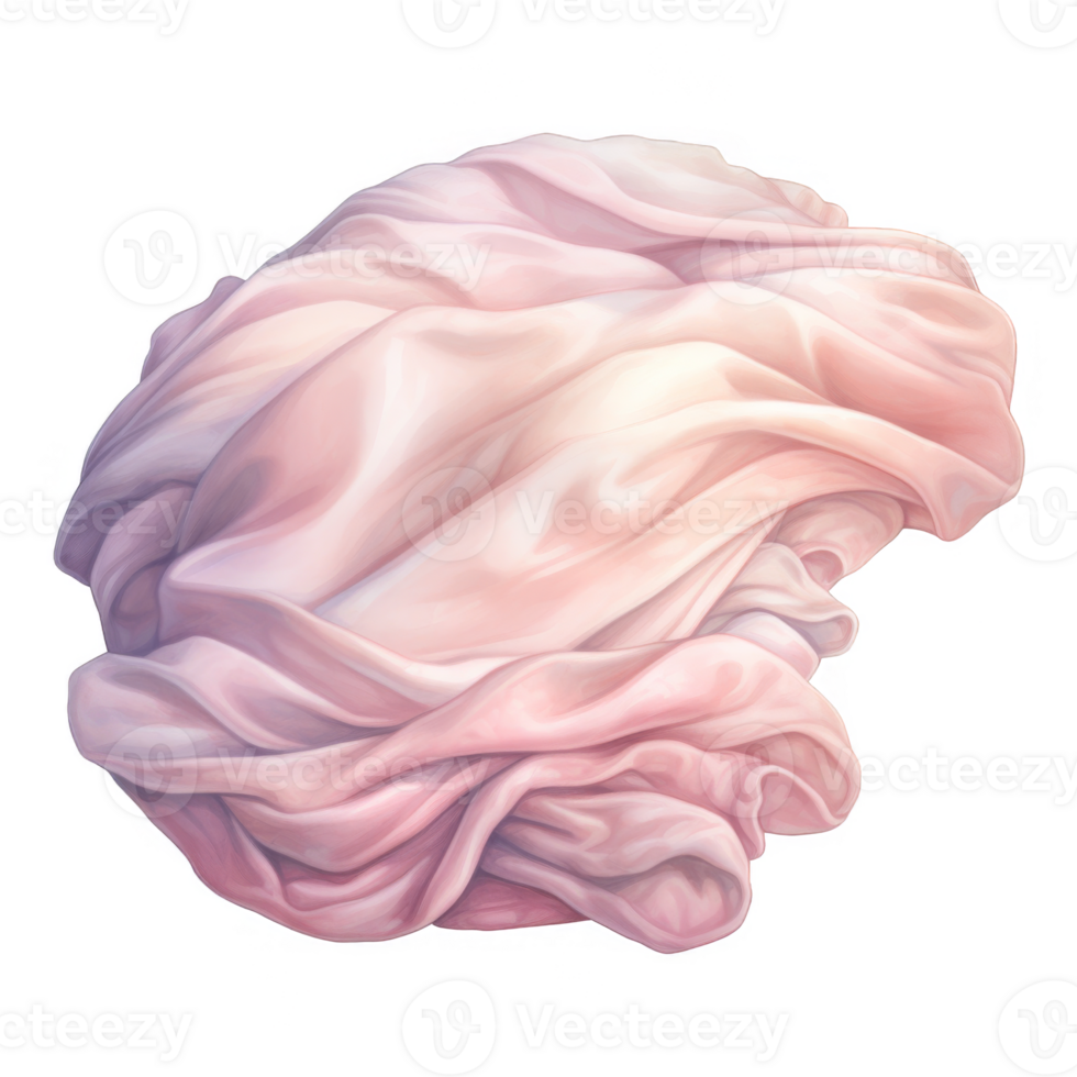 A Delicate Pink Silk Fabric Draped and Flowing png