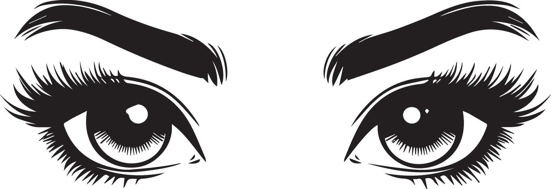 Beautiful Girl Eyes vector