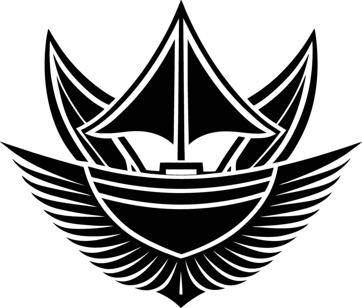 Eagle Crest on the Open Water vector