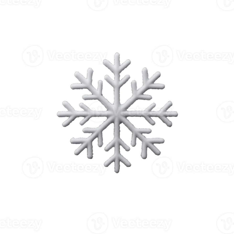 Shiny metallic snowflake on a transparent background, representing winter and cold png