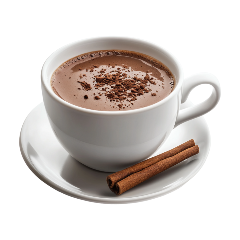 Hot chocolate with cinnamon png