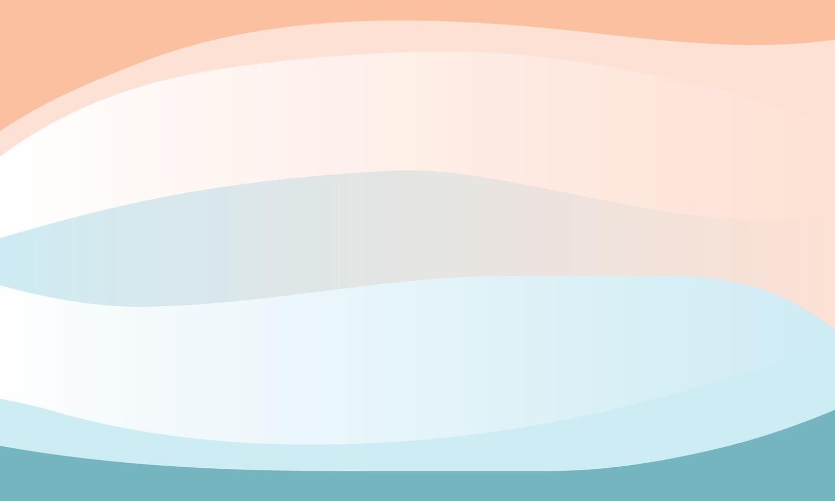 Seamless summer waves, pastel colors abstract background vector