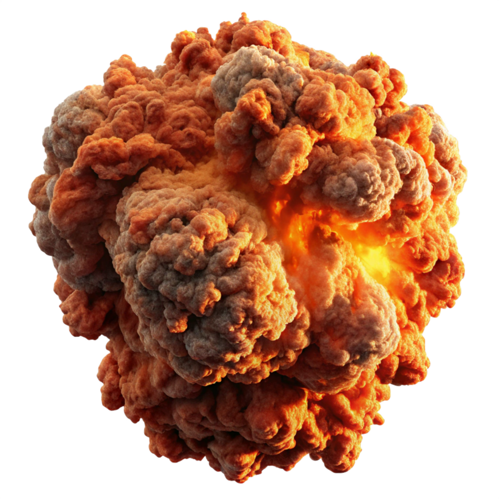 Massive Fiery Explosion Creating a Huge Fireball png