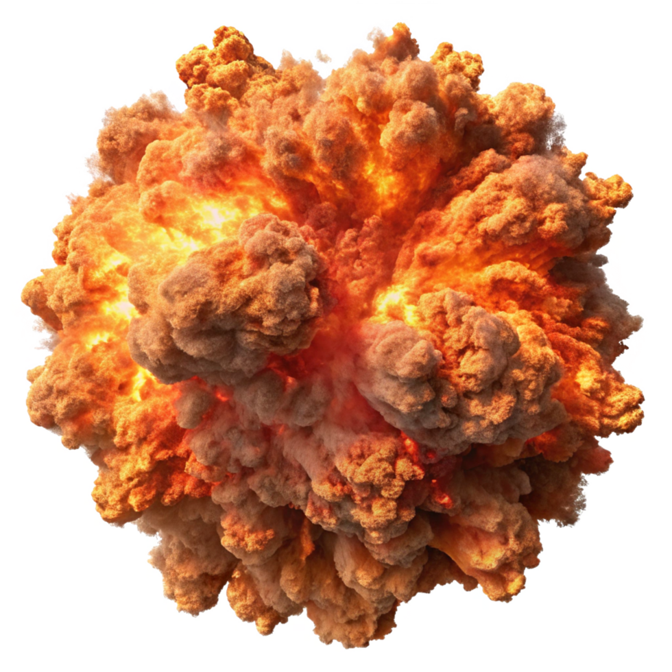 Explosive Fire Burst with Flames and Heat png