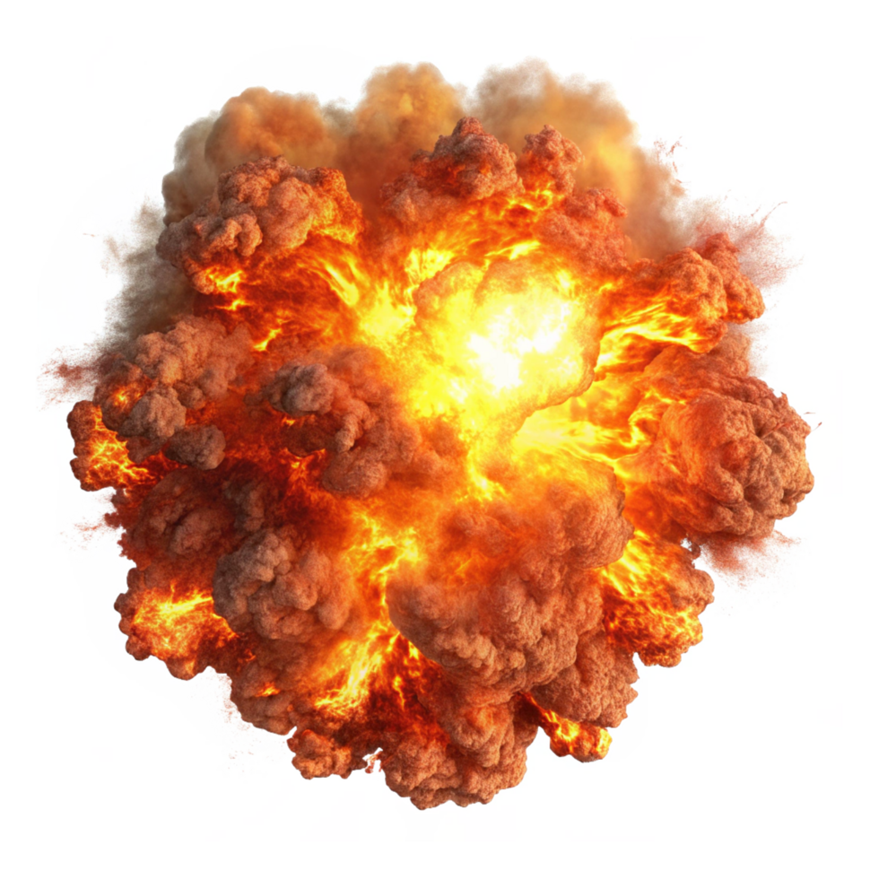Dynamic Fire Blast with Explosive Flames png