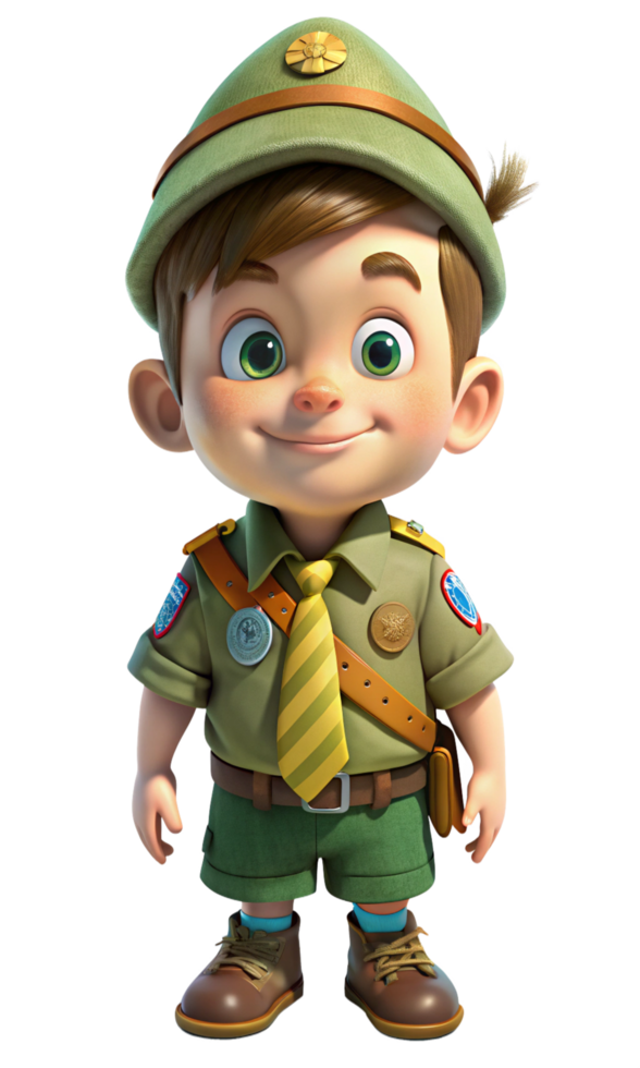 Boy Scout Learning About Nature png