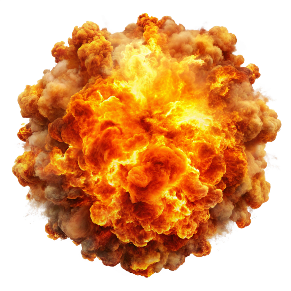 Massive Fire Explosion in Mid-Air png