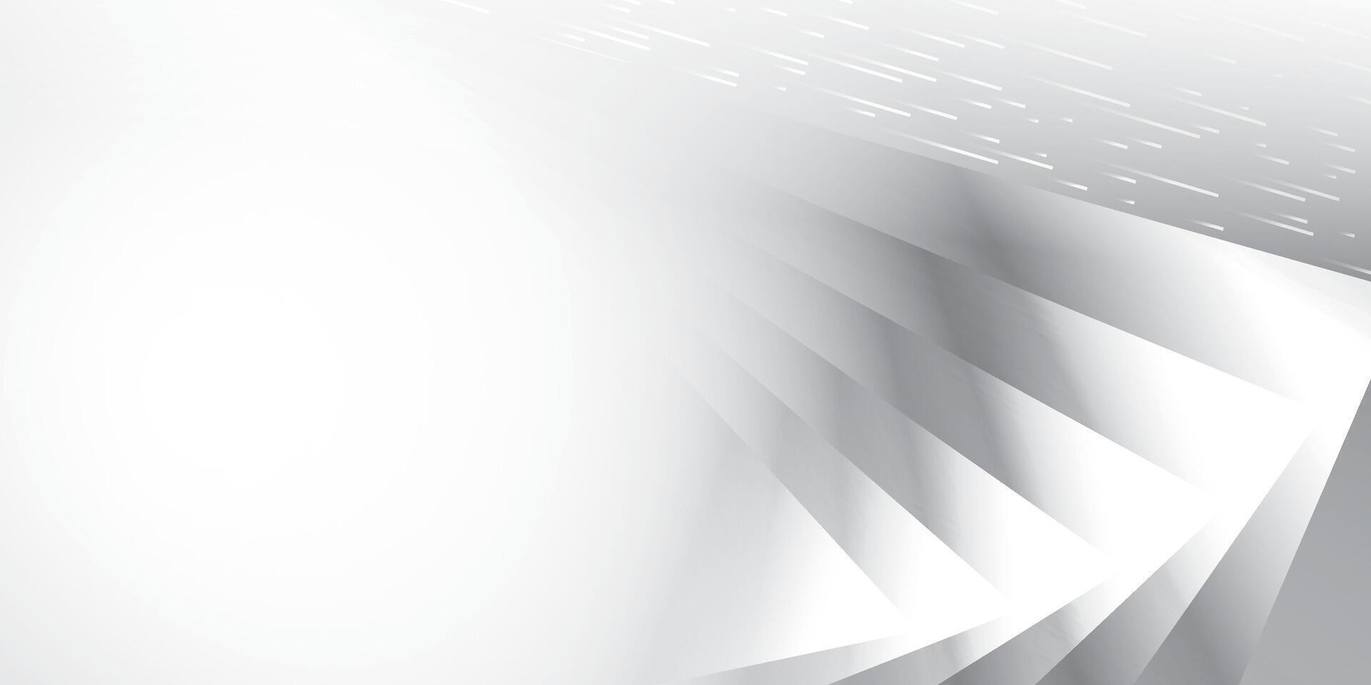 Abstract white and gray color, modern design stripes background with geometric shape. illustration. vector