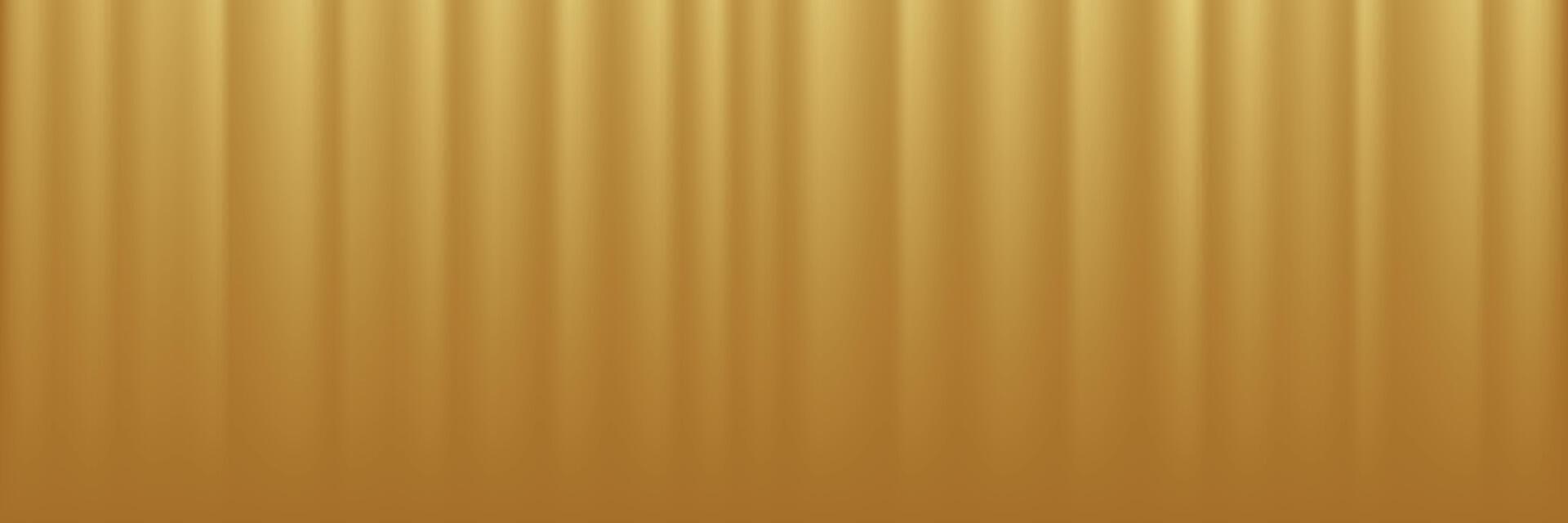 Gold abstract blurred gradient background, curtain pattern. illustration. vector