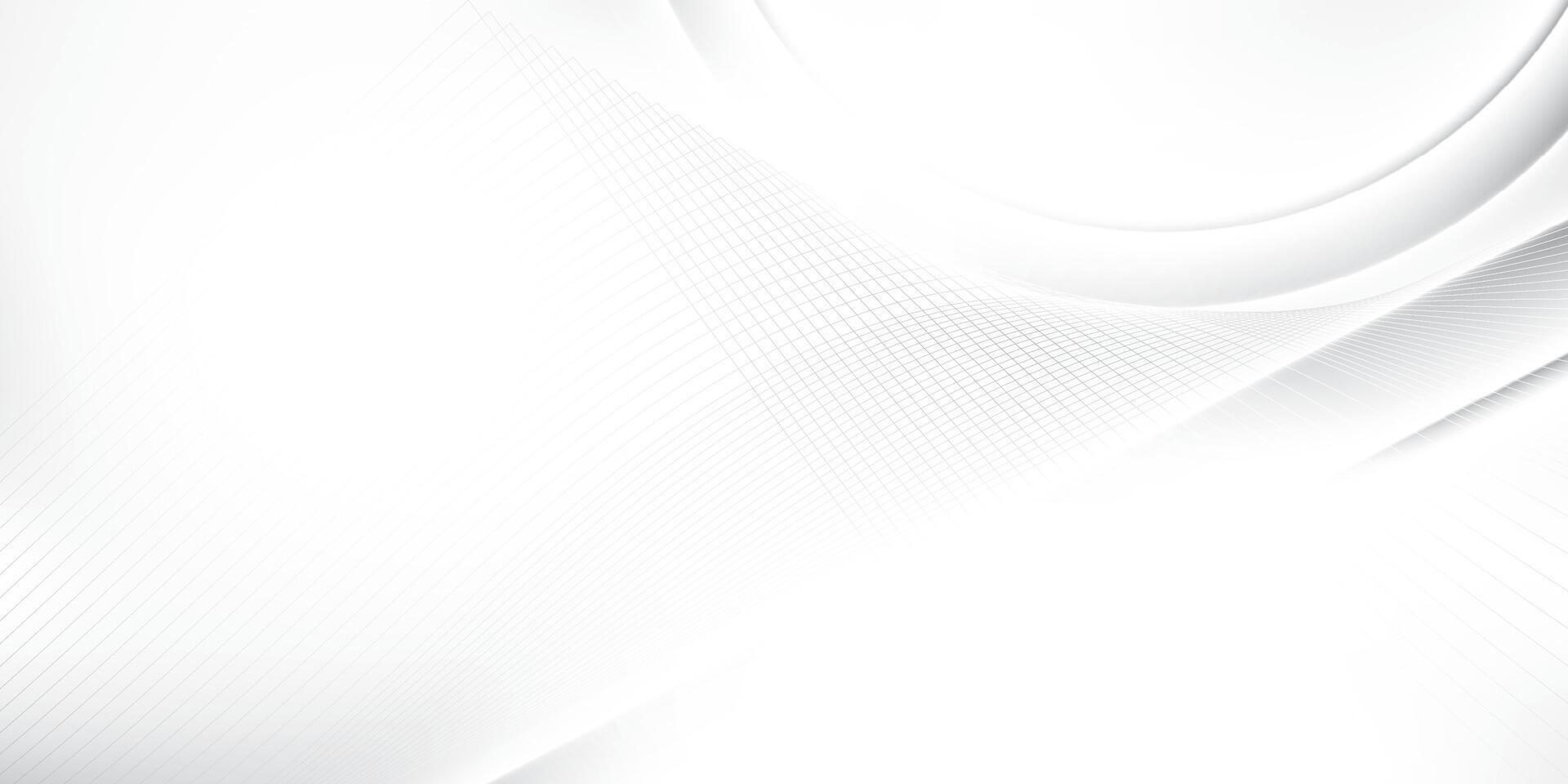 Abstract white and gray color, modern design stripes background with curve lines, wavy pattern. illustration. vector
