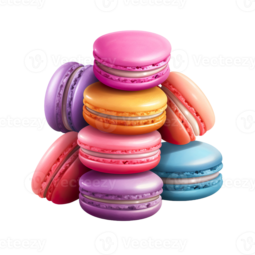 colorfull cookies transparent background png