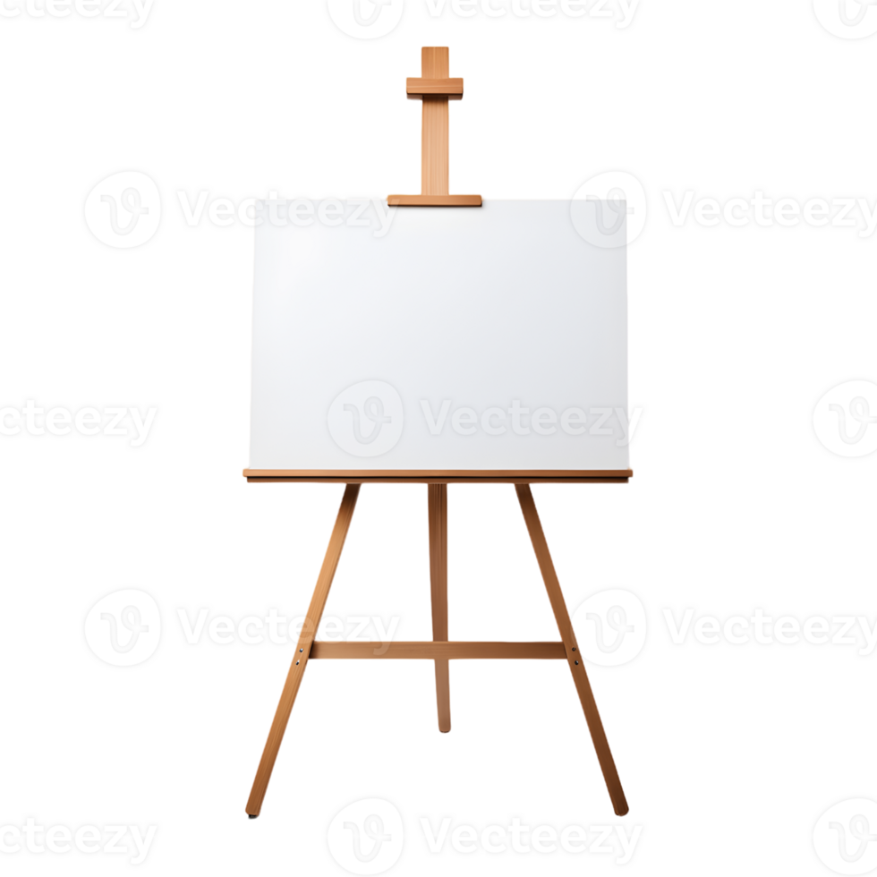 Flip Chart Display Easel for Advertising Isolated on Transparent Background png