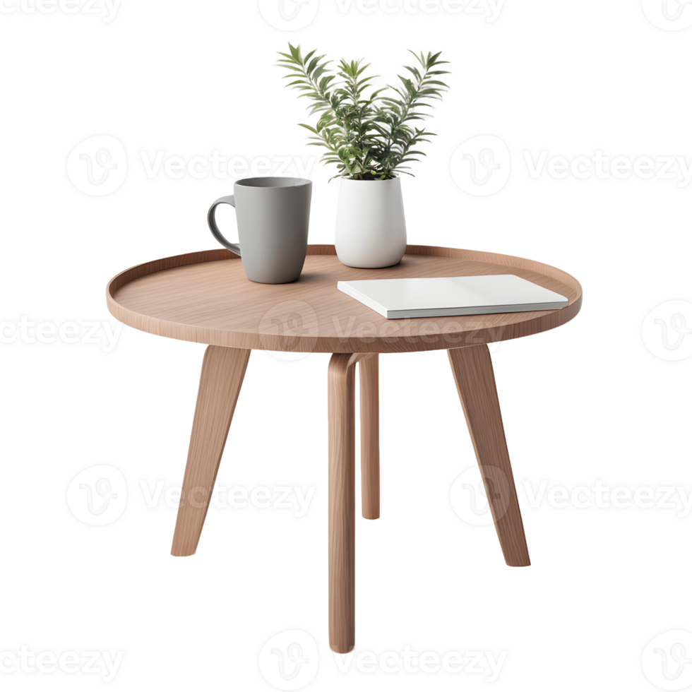 Modern Coffee Table Design Isolated on Transparent Background png