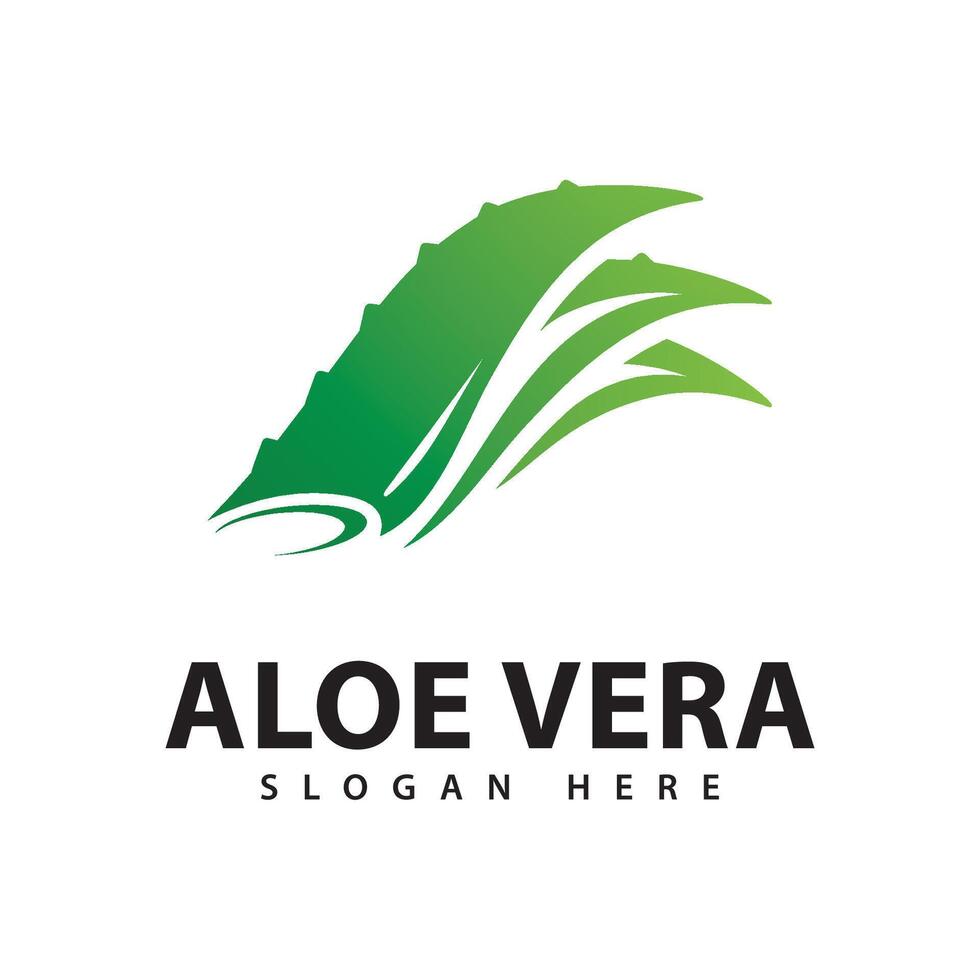 Aloe Vera Logo Design Template vector