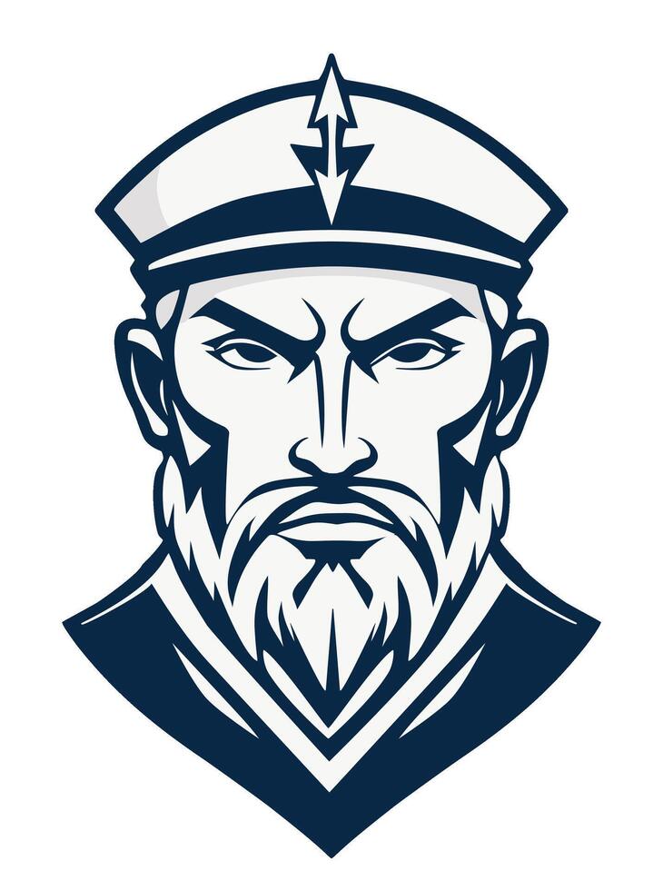 Vintage sailor design, nautical heritage or maritime tattoo style. Ideal for emblem or logo. vector