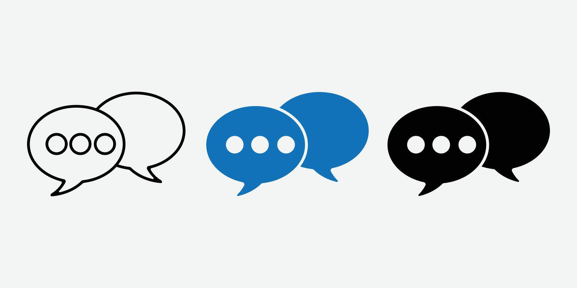 Bubble Chat Icon. Chat icon. Talk bubble speech icon. vector