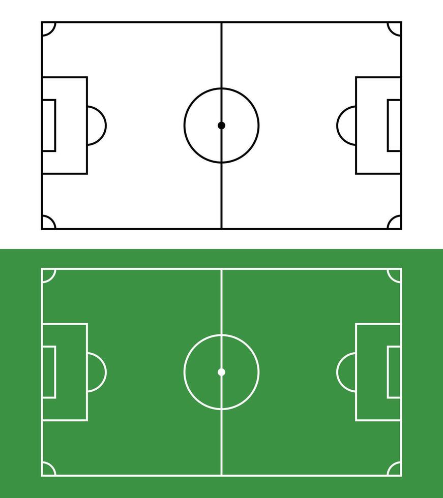 Football Field Line . Football field or soccer field background. vector