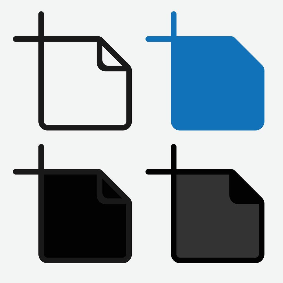 Artboard Tool Icon Set. Artboard Symbol. vector