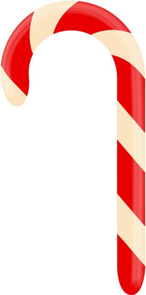 Christmas Candy Cane isolated, flat design vector